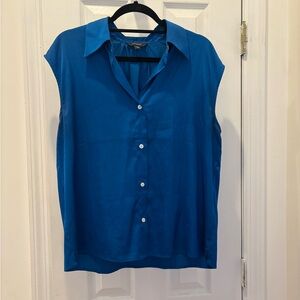 Banana Republic Blue Sleeveless Blouse